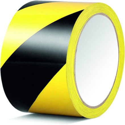 Bodenmarkierungsbänder Gelb-Schwarz 100mm x 33m